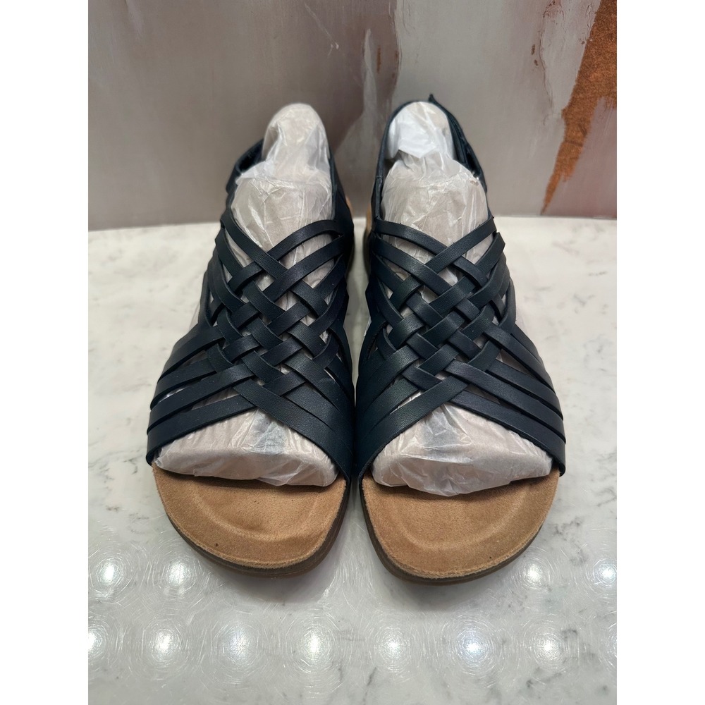 Easy Spirit Mar Womens Woven Leather Slingback Sandals Sz 9.5M Comfort Adj New - Picture 5 of 12